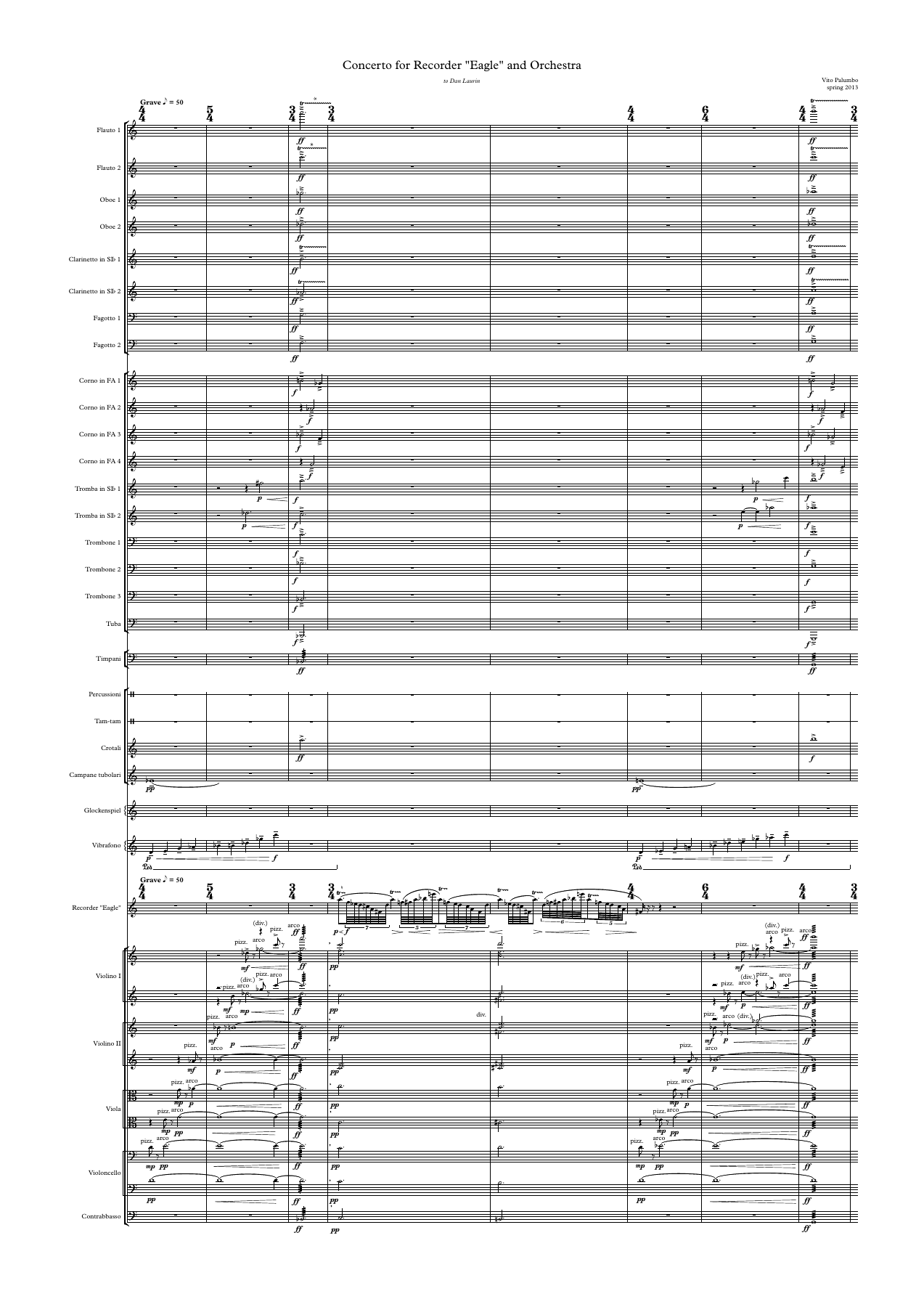 Recorder Concerto — score sample 1